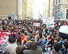 Manifestazione ad Ancona contro i tagli alla scuola pubblica